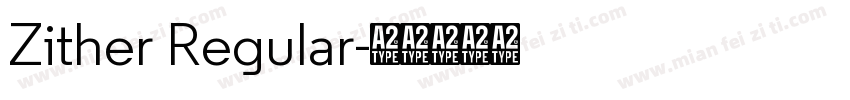 Zither Regular字体转换
